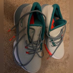 Under Armour Kids Sneakers in Gray, Teal & Orange